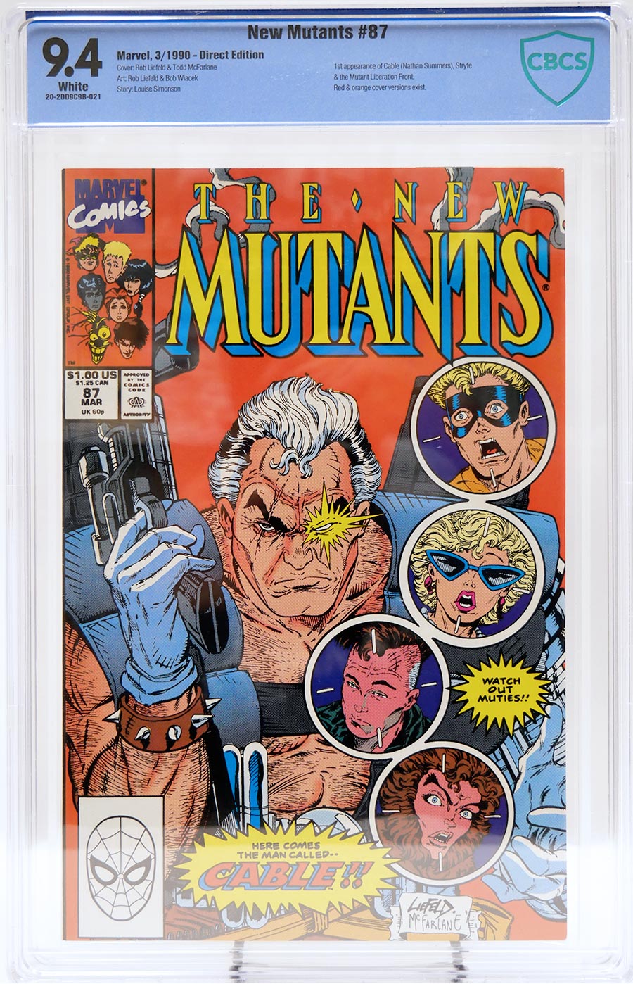 New Mutants #87 Cover D 1st Ptg CBCS 9.4