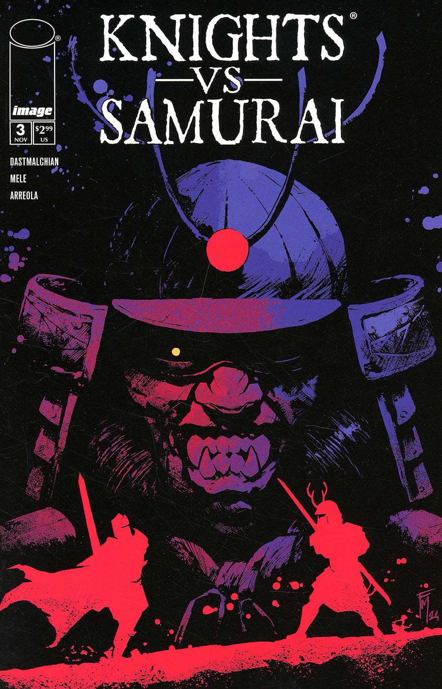 Knights vs Samurai #3 Cover B Variant Fede Mele Cover
