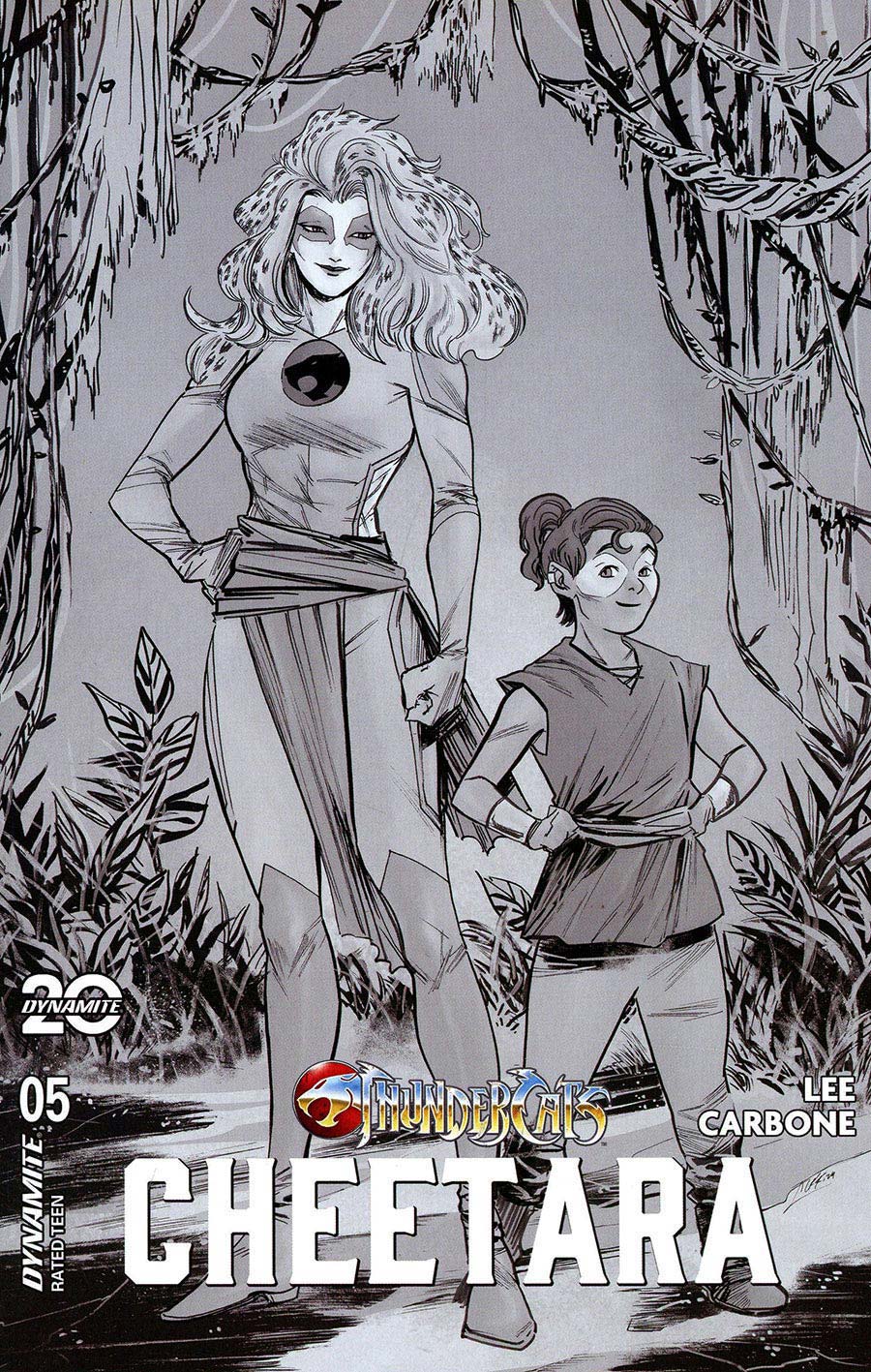 Thundercats Cheetara #5 Cover M Incentive Soo Lee Black & White Cover