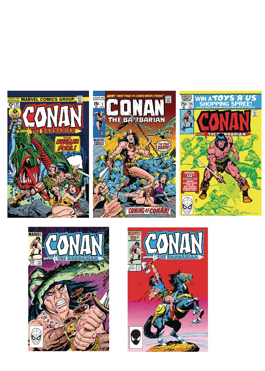 Conan The Barbarian Classic Comic Cover Sticker Pack 1