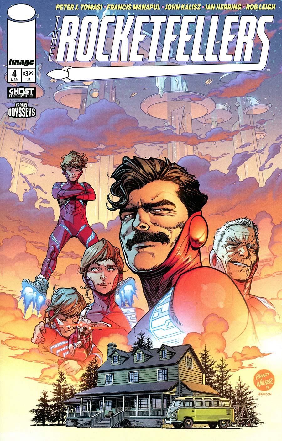 Rocketfellers #4 Cover B Variant Brad Walker & Brad Anderson Cover