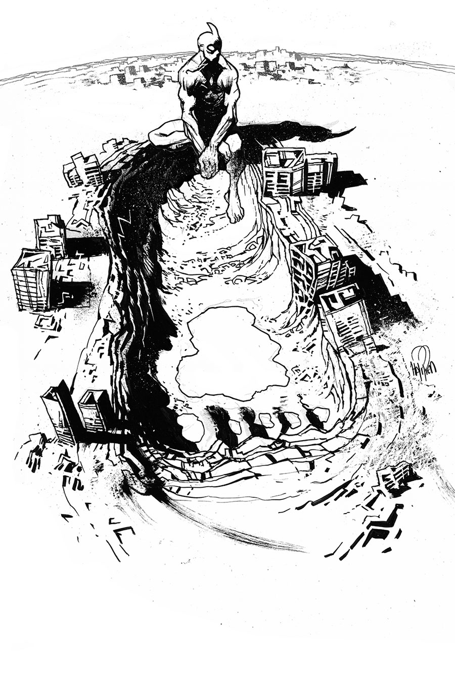 Ultramega By James Harren #9 Cover D Incentive James Harren Black & White Cover