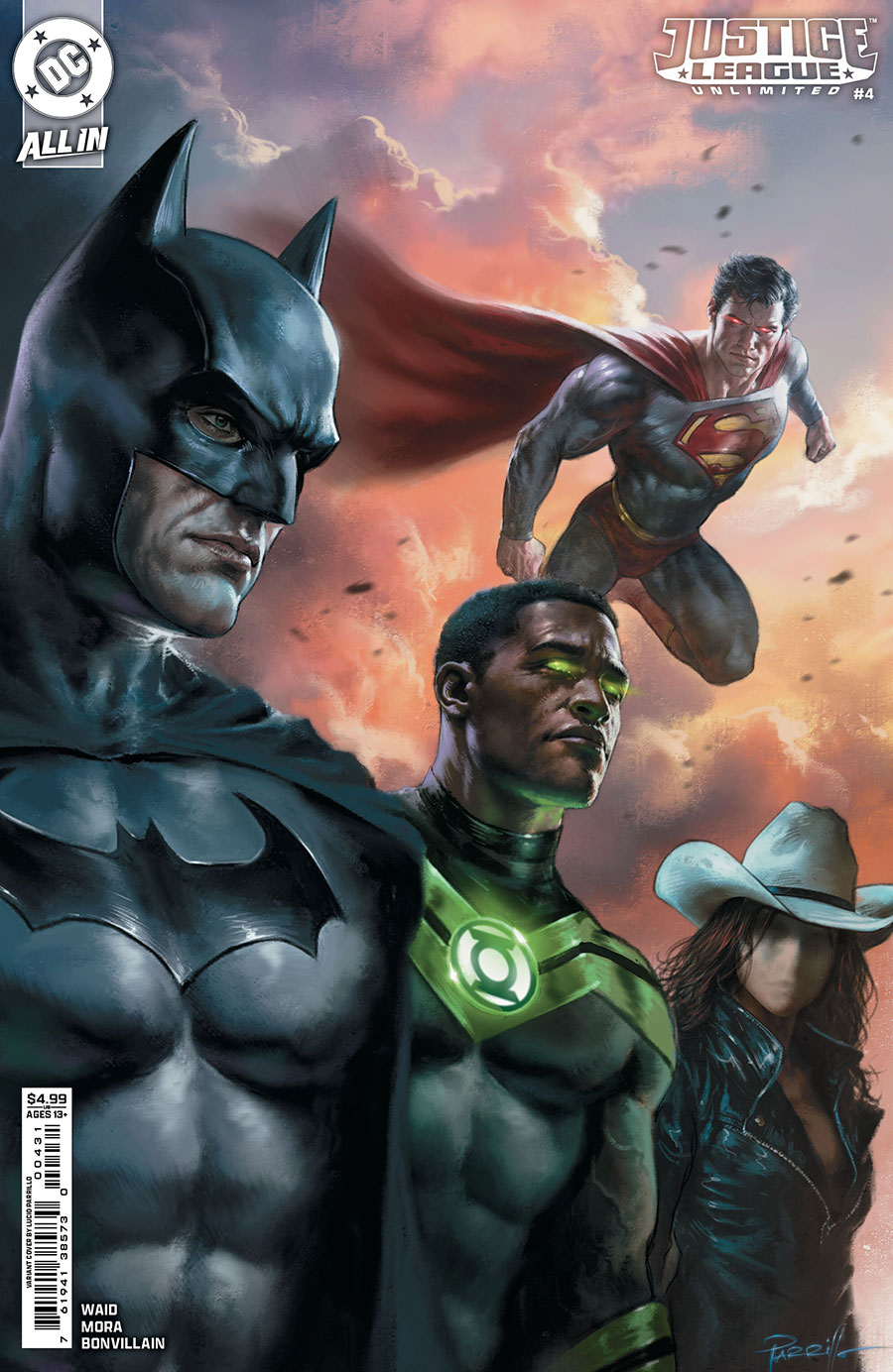 Justice League Unlimited #4 Cover C Variant Lucio Parrillo Card Stock Cover (DC All In)
