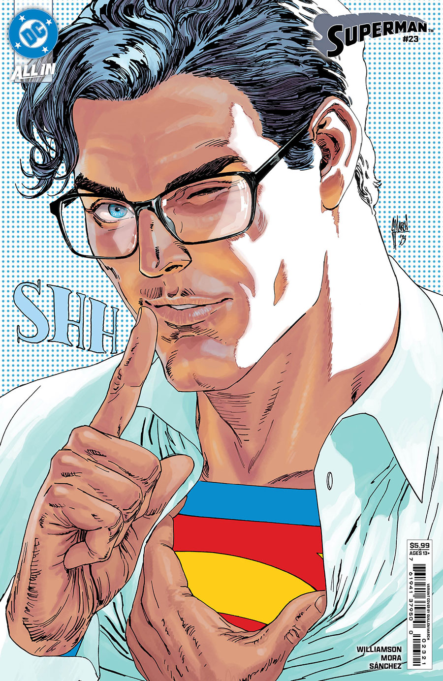 Superman Vol 7 #23 Cover D Variant Guillem March Card Stock Cover (DC All In)