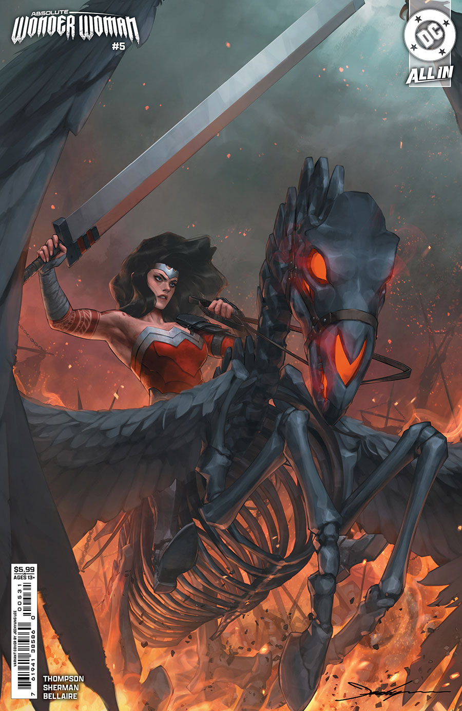 Absolute Wonder Woman #5 Cover C Variant Jeehyung Lee Card Stock Cover (DC All In)