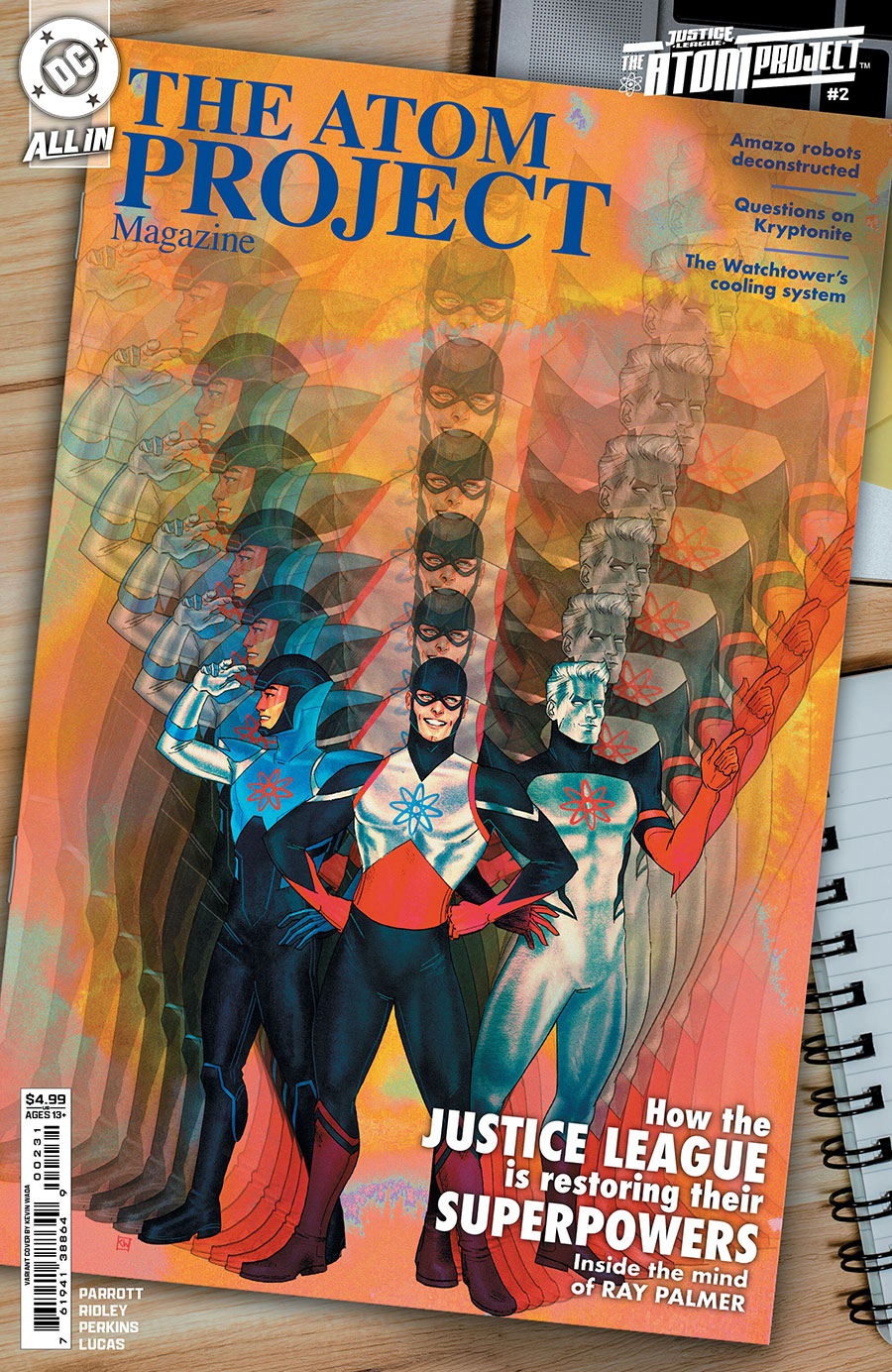 Justice League The Atom Project #2 Cover C Variant Kevin Wada Card Stock Cover (DC All In)