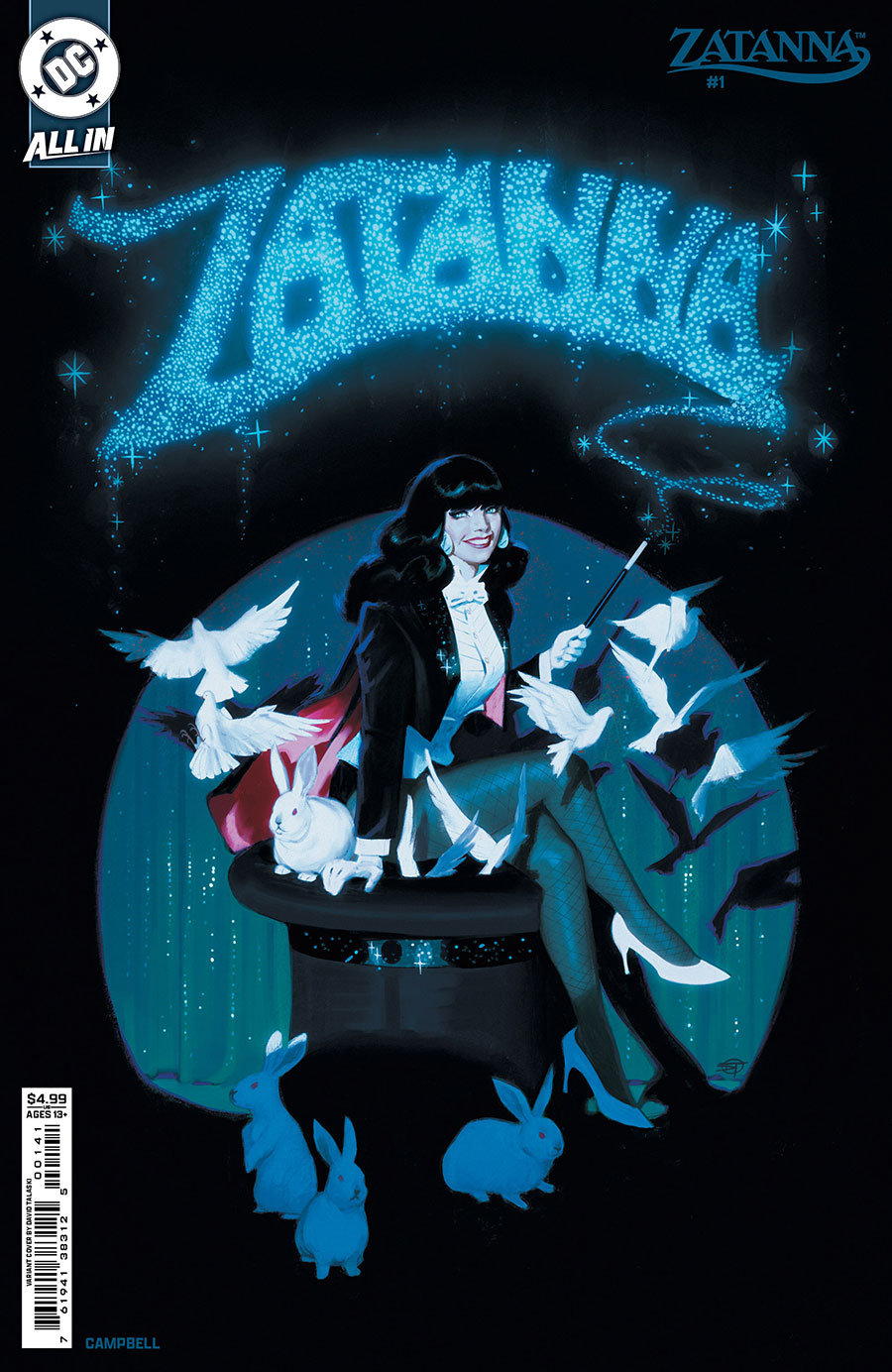 Zatanna Vol 3 #1 Cover D Variant David Talaski Card Stock Cover (DC All In)