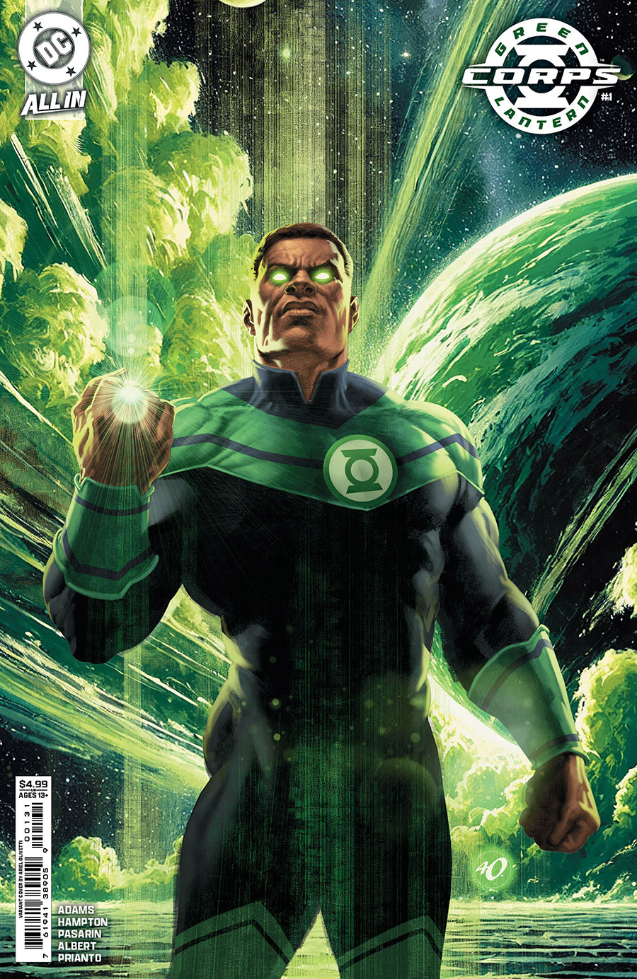 Green Lantern Corps Vol 4 #1 Cover C Variant Ariel Olivetti Card Stock Cover (DC All In)