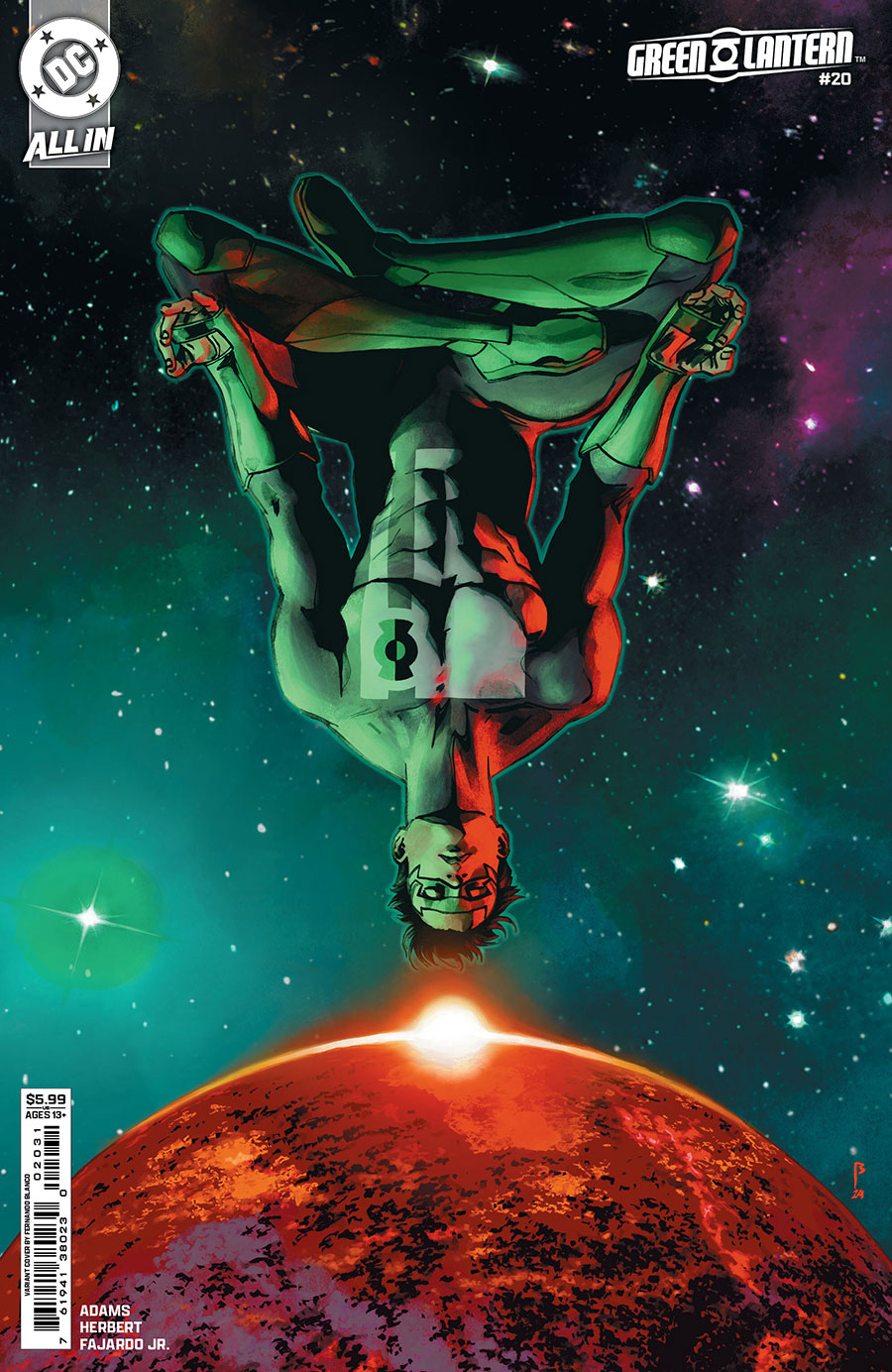 Green Lantern Vol 8 #20 Cover C Variant Fernando Blanco Card Stock Cover (DC All In)
