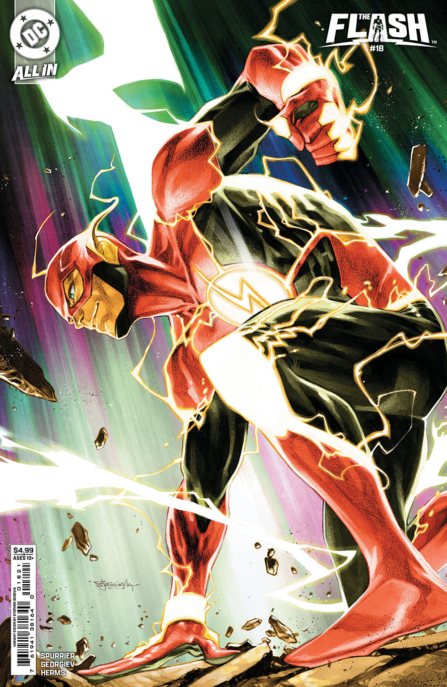 Flash Vol 6 #18 Cover C Variant Stephen Segovia Card Stock Cover (DC All In)