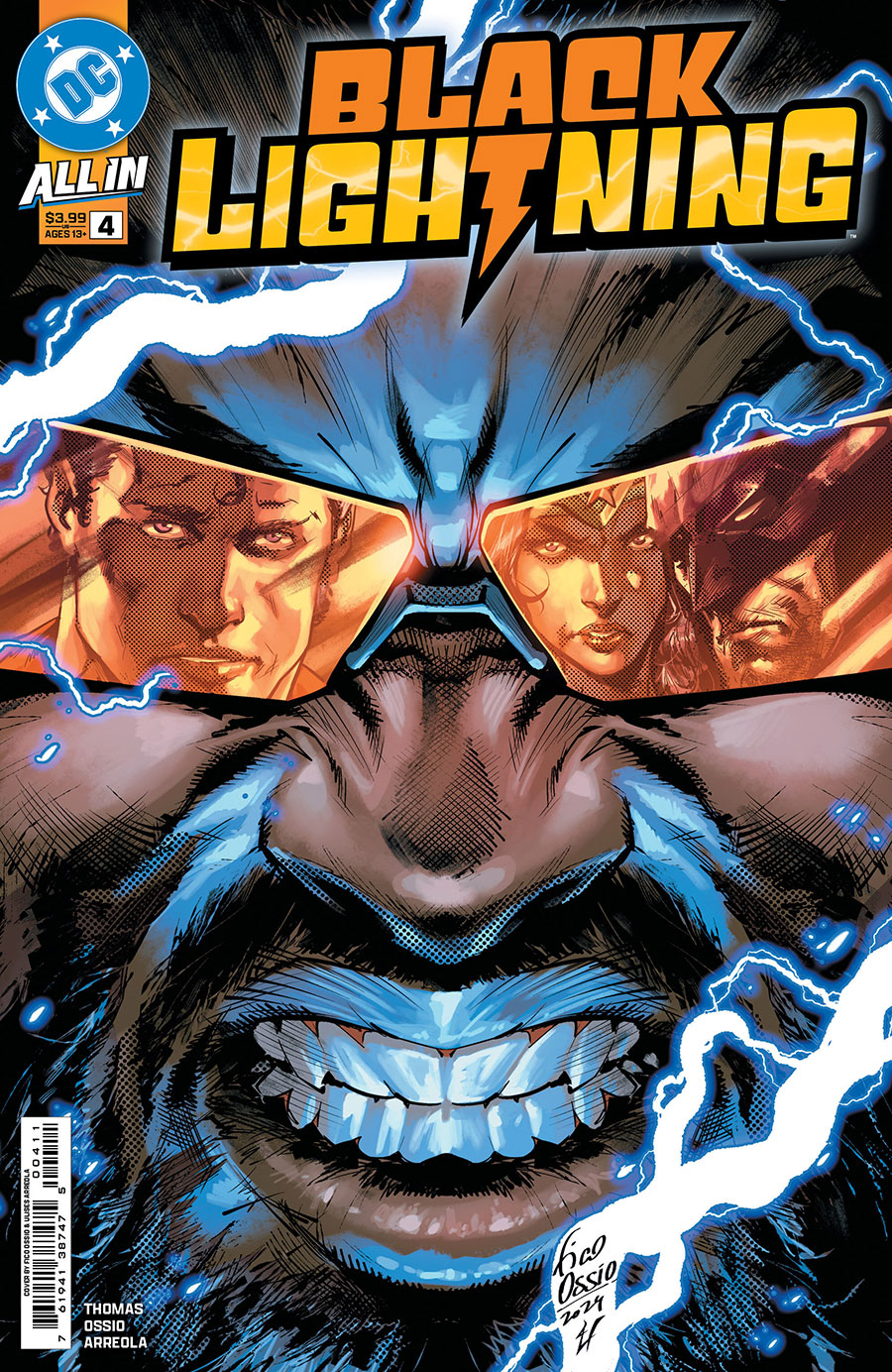 Black Lightning Vol 3 #4 Cover A Regular Fico Ossio Cover (DC All In)