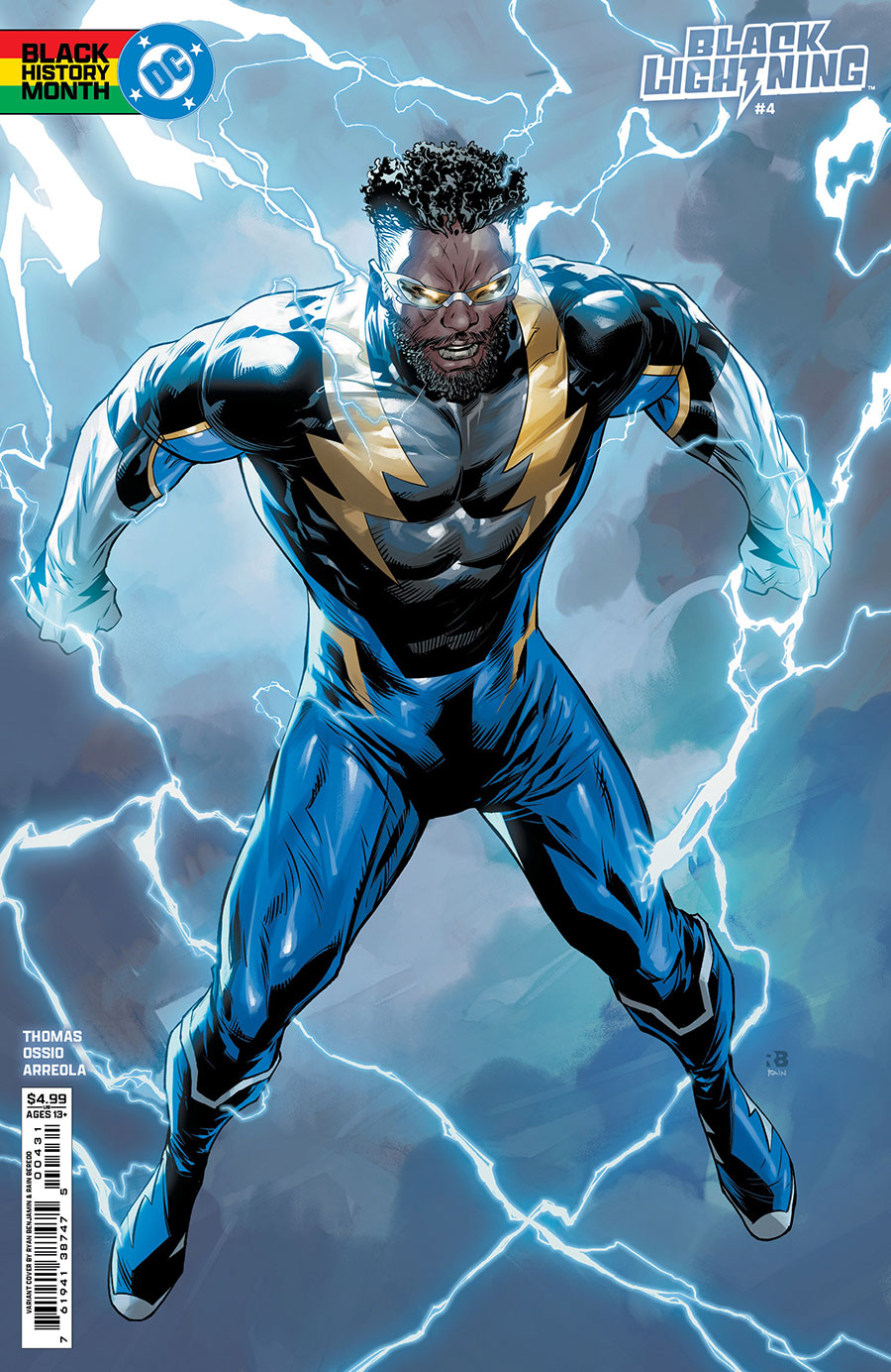 Black Lightning Vol 3 #4 Cover C Variant Ryan Benjamin Black History Month Card Stock Cover (DC All In)