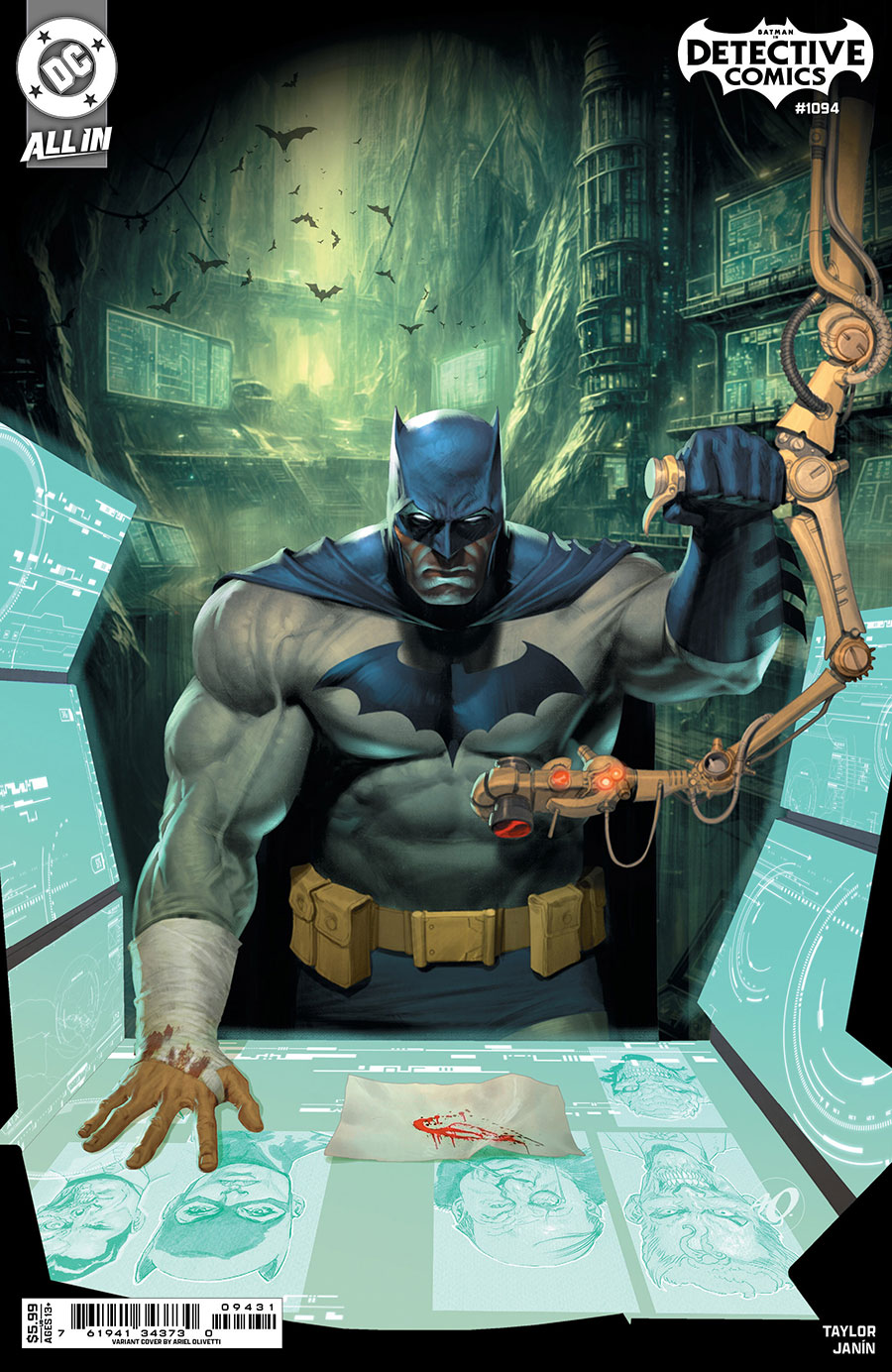 Detective Comics Vol 2 #1094 Cover C Variant Ariel Olivetti Card Stock Cover (DC All In)
