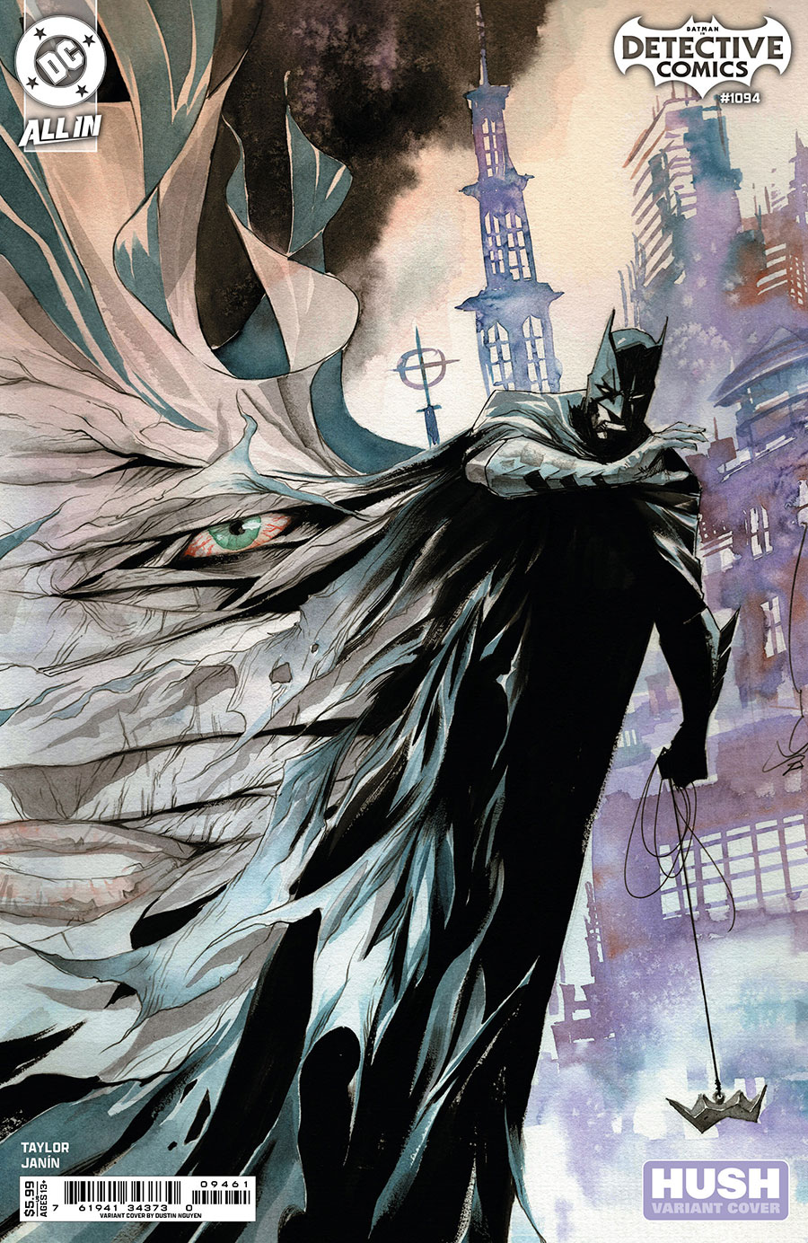 Detective Comics Vol 2 #1094 Cover E Variant Dustin Nguyen Hush Card Stock Cover (DC All In)