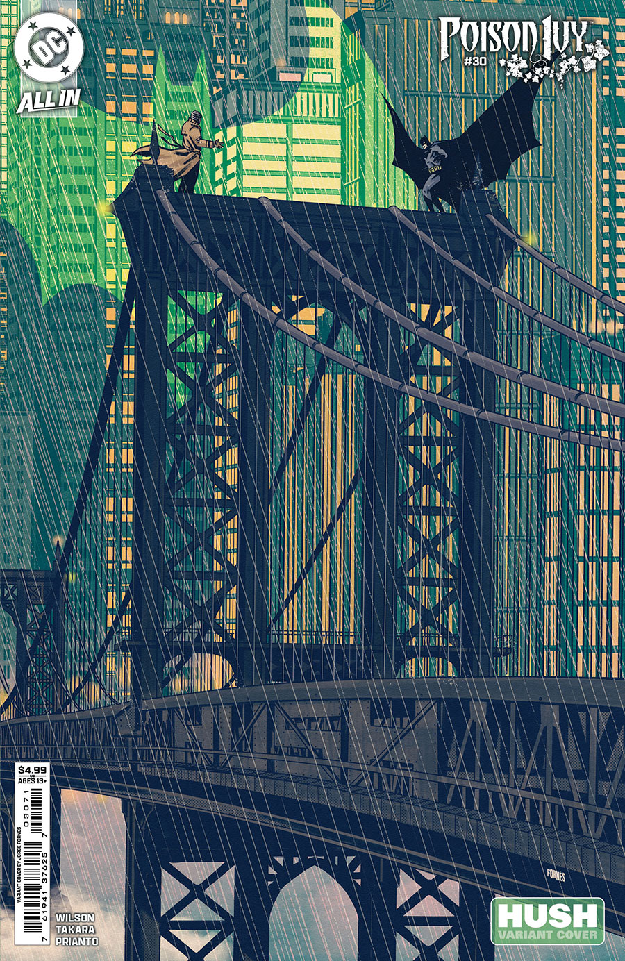 Poison Ivy #30 Cover D Variant Jorge Fornes Hush Card Stock Cover (DC All In)