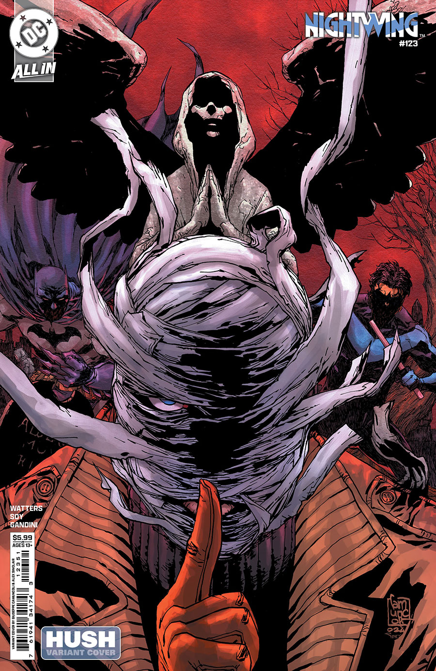 Nightwing Vol 4 #123 Cover D Variant Giuseppe Camuncoli Hush Card Stock Cover (DC All In)