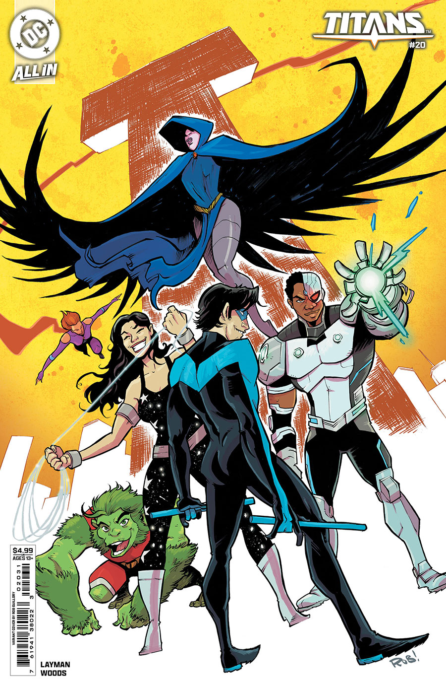 Titans Vol 4 #20 Cover C Variant Rob Guillory Card Stock Cover (DC All In)