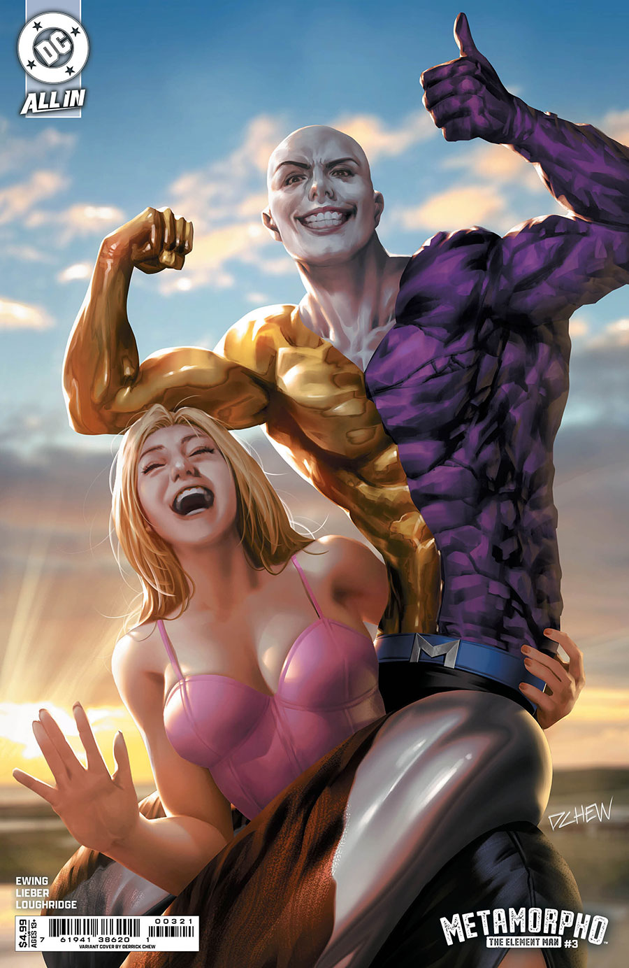 Metamorpho The Element Man #3 Cover B Variant Derrick Chew Card Stock Cover (DC All In)