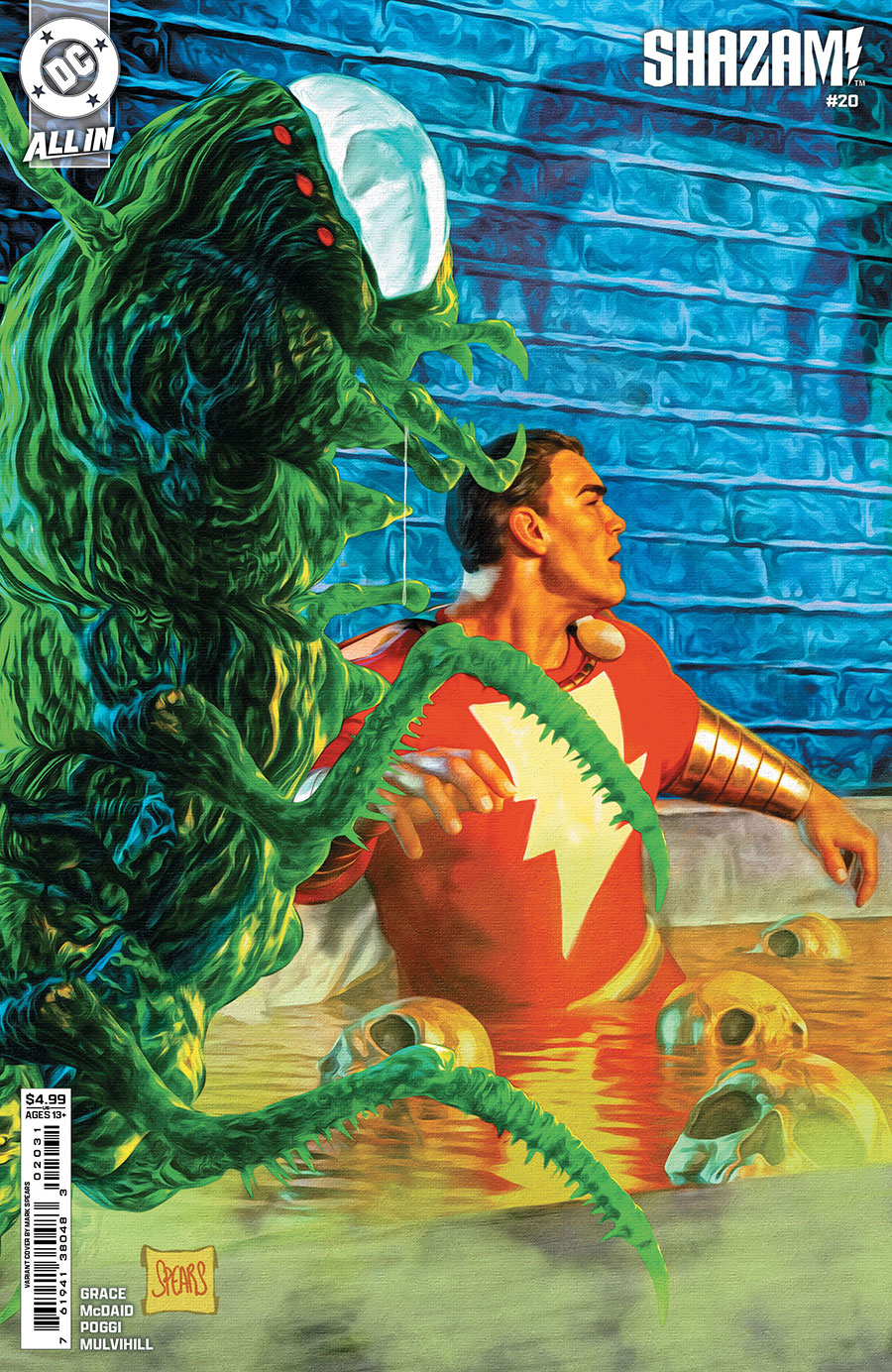 SHAZAM Vol 4 #20 Cover C Variant Mark Spears Card Stock Cover (DC All In)