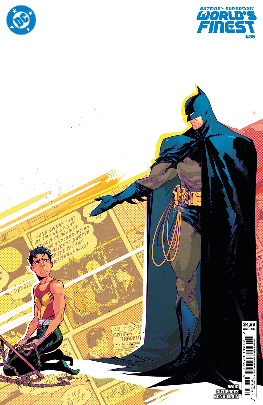 Batman Superman Worlds Finest #36 Cover C Variant Adrian Gutierrez Card Stock Cover