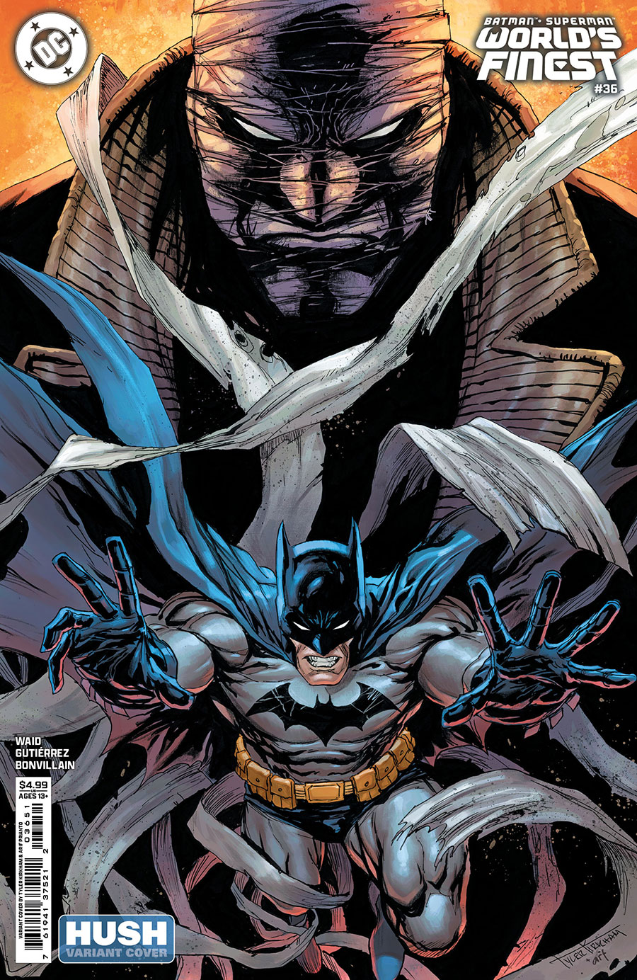 Batman Superman Worlds Finest #36 Cover D Variant Tyler Kirkham Hush Card Stock Cover