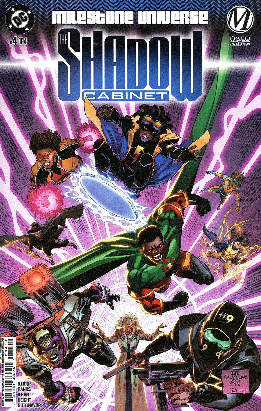 Milestone Universe The Shadow Cabinet #4 Cover A Regular Denys Cowan Cover