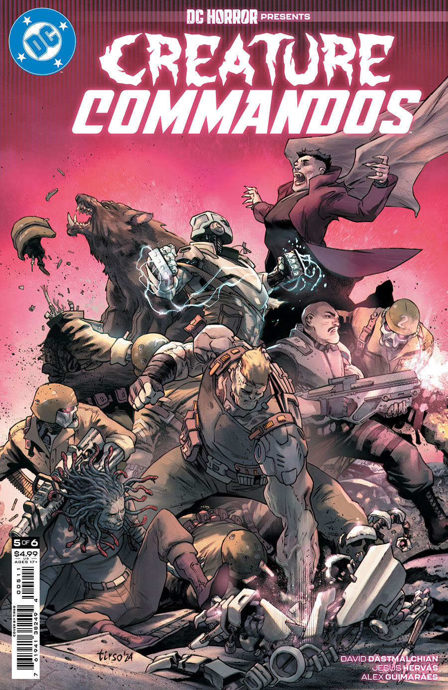 DC Horror Presents Creature Commandos #5 Cover A Regular Tirso Cover