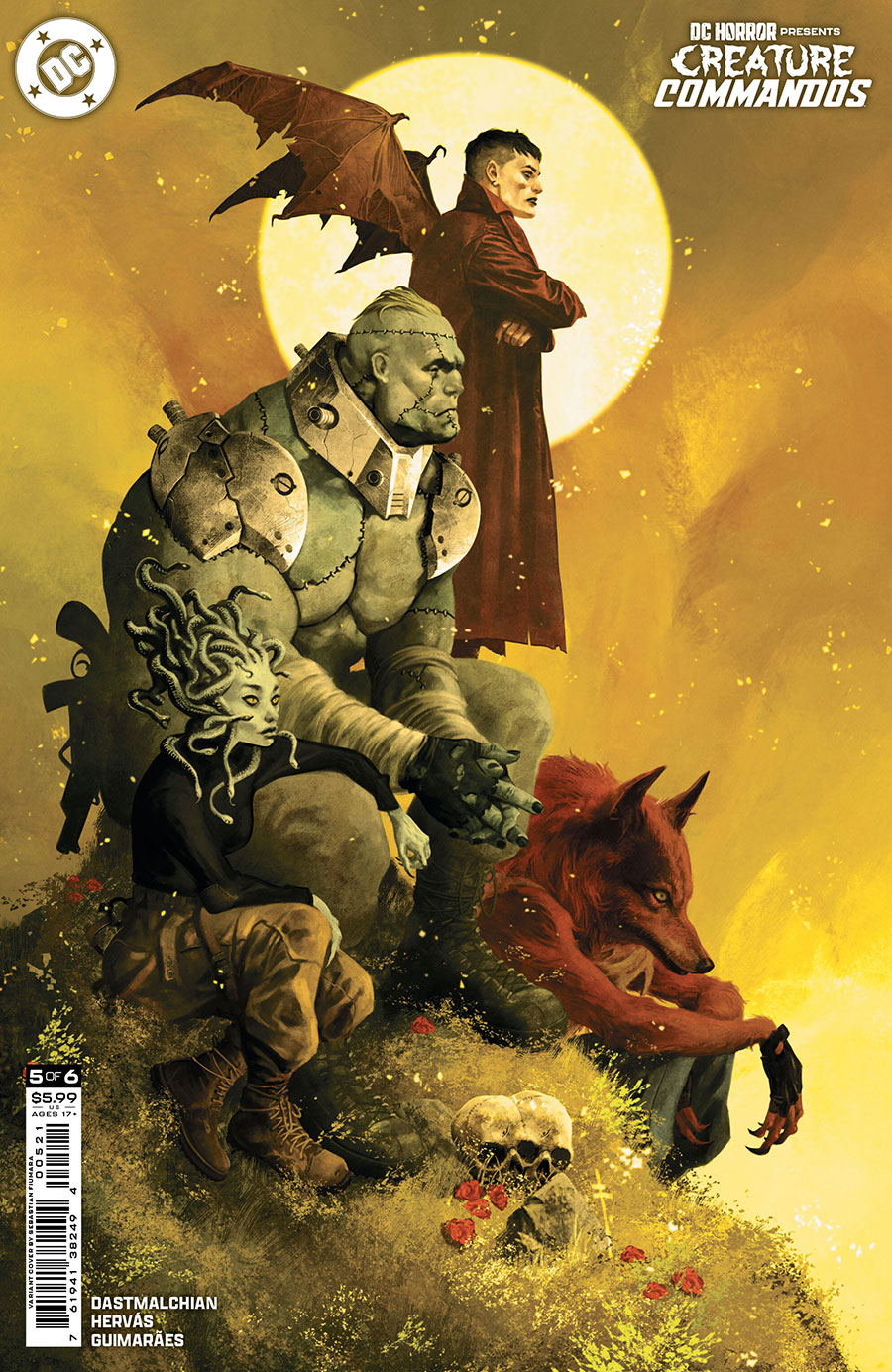 DC Horror Presents Creature Commandos #5 Cover B Variant Sebastian Fiumara Card Stock Cover