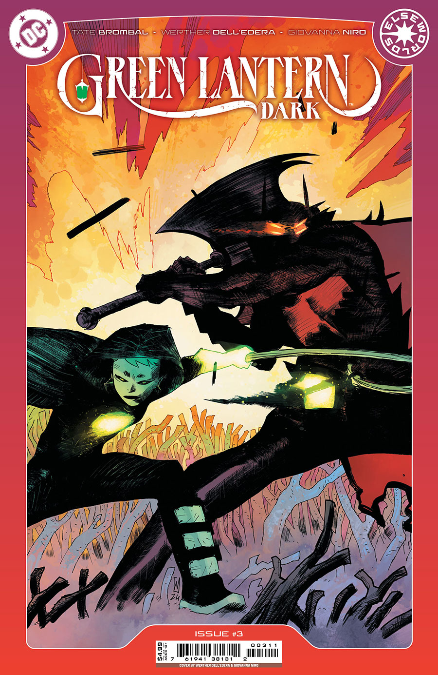 Green Lantern Dark #3 Cover A Regular Werther Dell Edera Cover