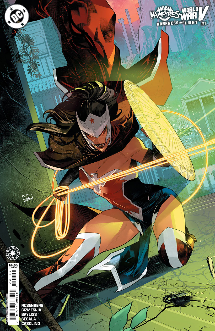 DC vs Vampires World War V Darkness And Light #1 (One Shot) Cover B Variant Edwin Galmon Connecting Card Stock Cover