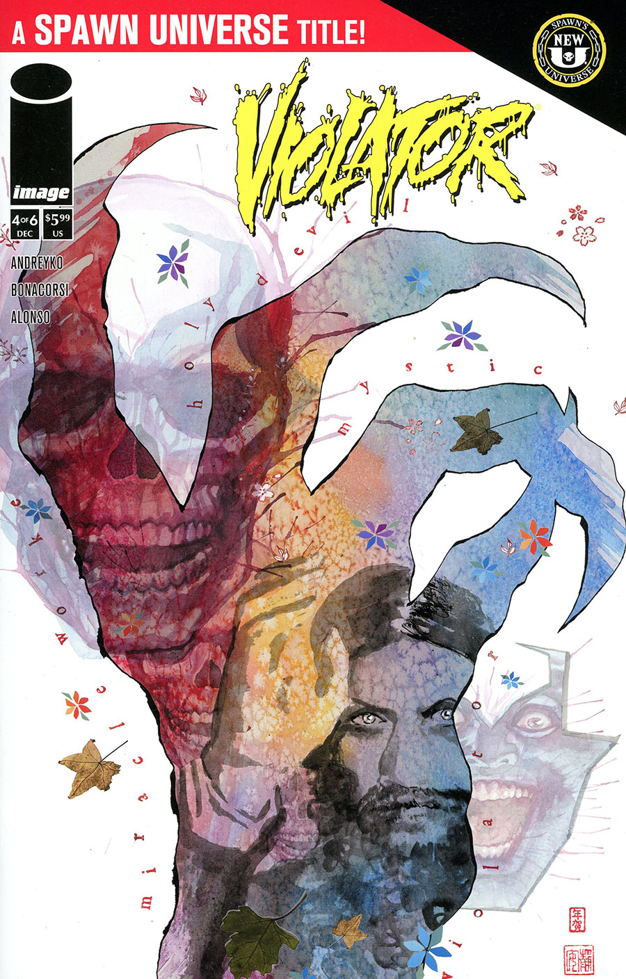 Spawn Violator Origin #4 Cover B Variant David Mack Cover
