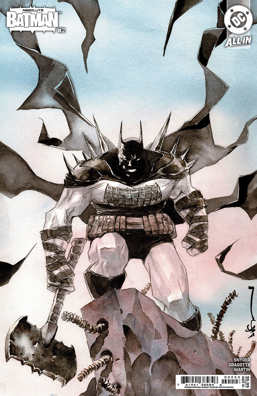 Absolute Batman #2 Cover J 2nd Ptg B Dustin Nguyen Card Stock Variant Cover (DC All In)