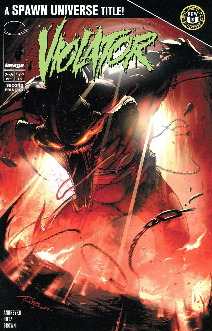 Spawn Violator Origin #2 Cover C 2nd Ptg