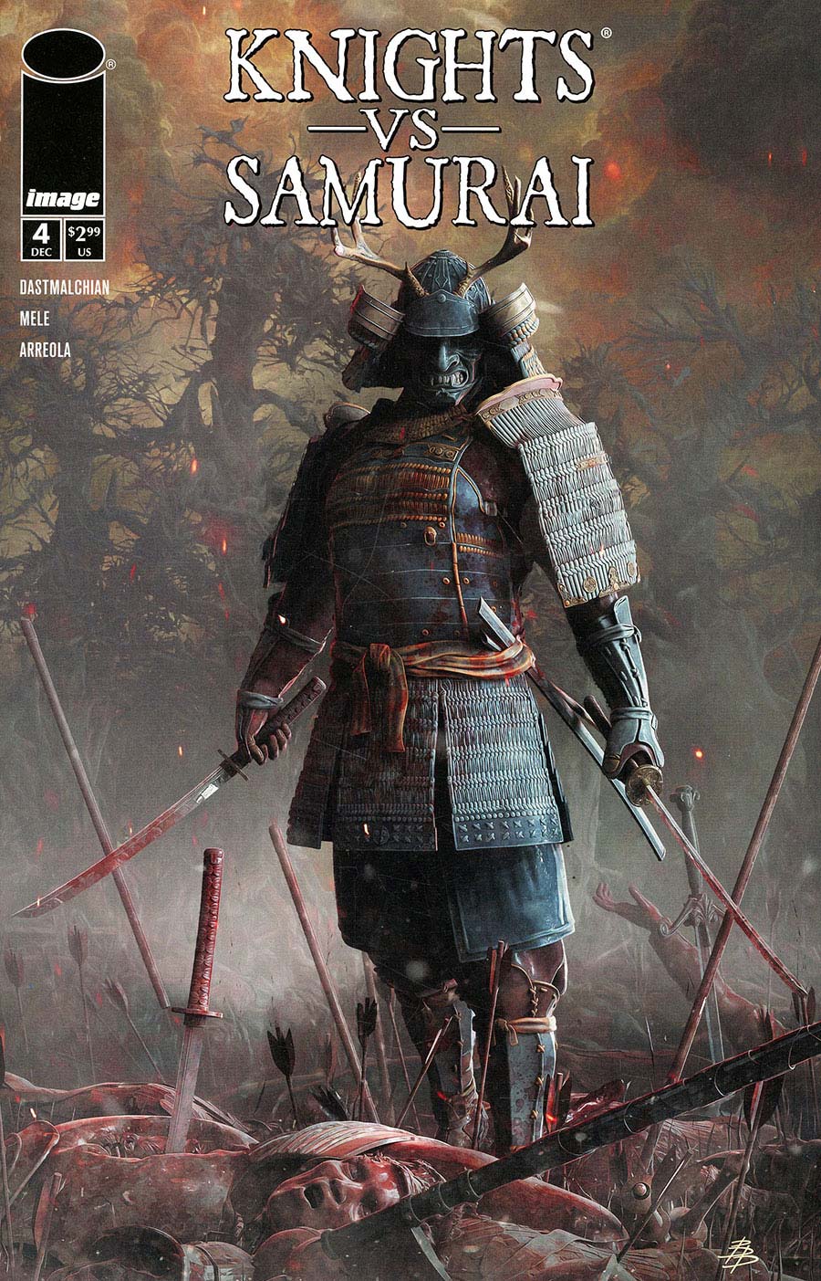 Knights vs Samurai #4 Cover B Variant Bjorn Barends Cover