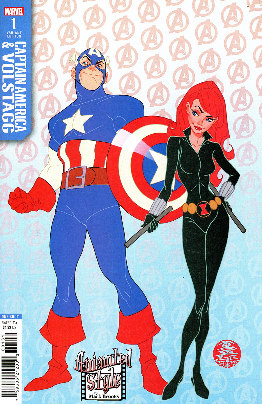 Captain America & Volstagg #1 (One Shot) Cover B Variant Mark Brooks Animated-Style Cover
