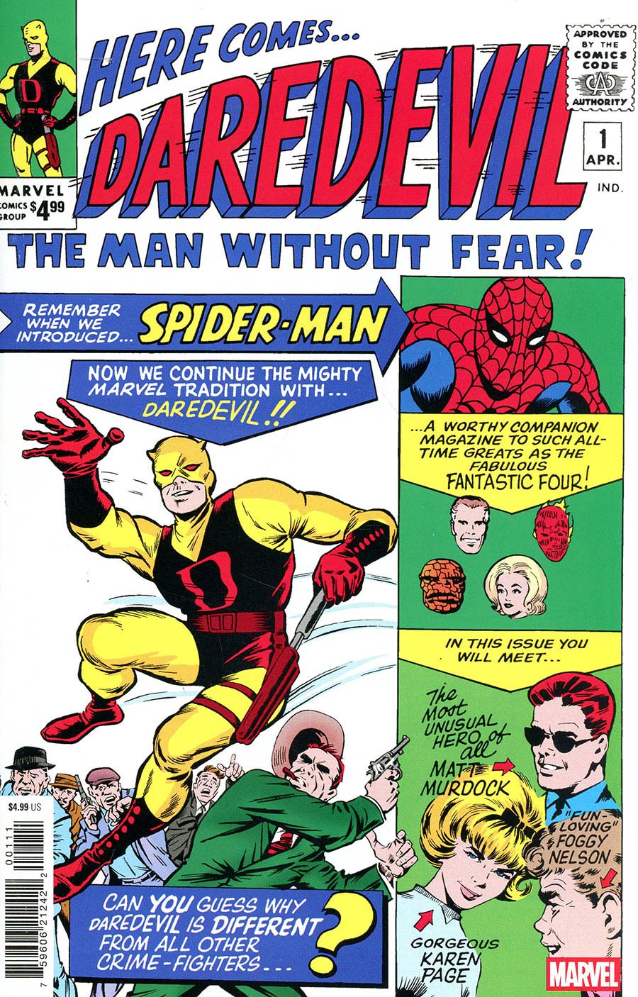 Daredevil #1 Cover E Facsimile Edition Regular Jack Kirby & Bill Everett Cover