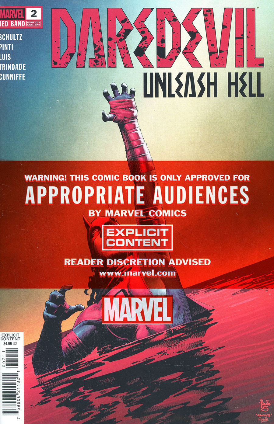 Daredevil Unleash Hell Red Band #2 Cover A Regular Paulo Siqueira Cover With Polybag
