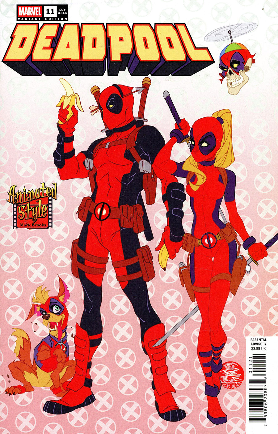 Deadpool Vol 9 #11 Cover B Variant Mark Brooks Animated-Style Cover (Deadpool vs Spider-Man Pools Of Blood Part 1)