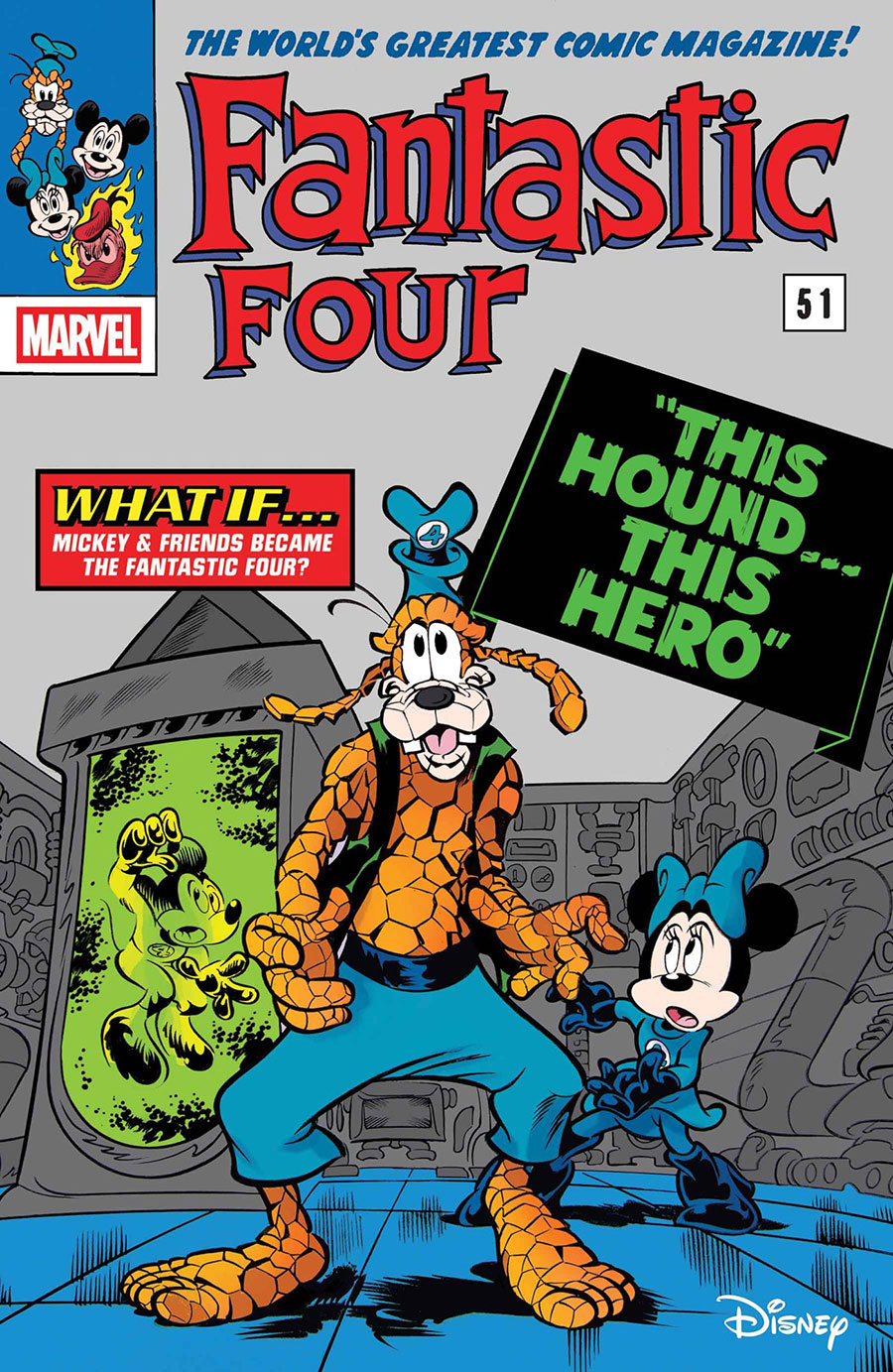 Fantastic Four Vol 7 #29 Cover B Variant Paolo Mottura Disney What If Fantastic Four Homage Cover (One World Under Doom Tie-In)