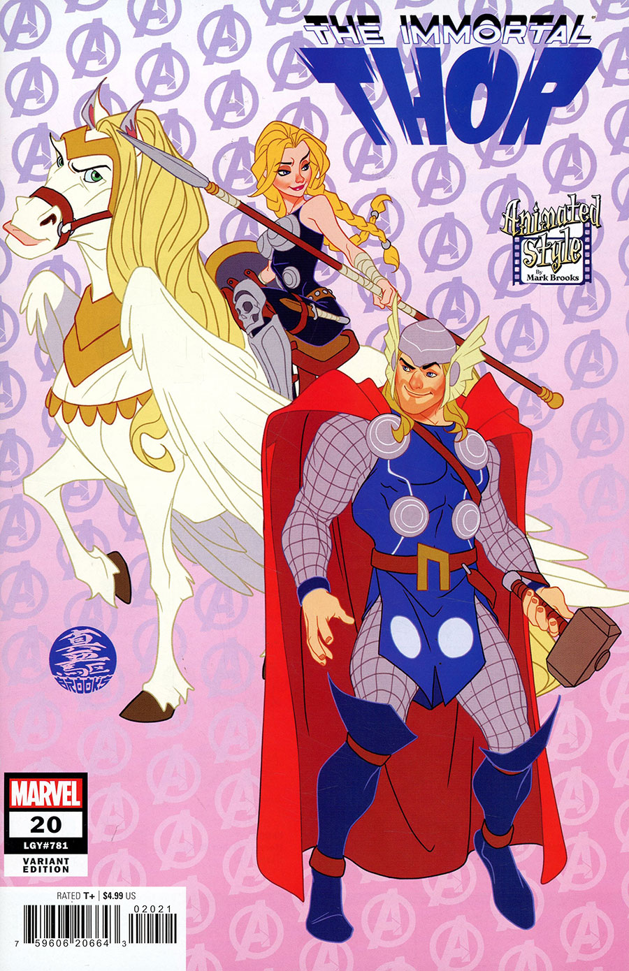 Immortal Thor #20 Cover B Variant Mark Brooks Animated-Style Cover