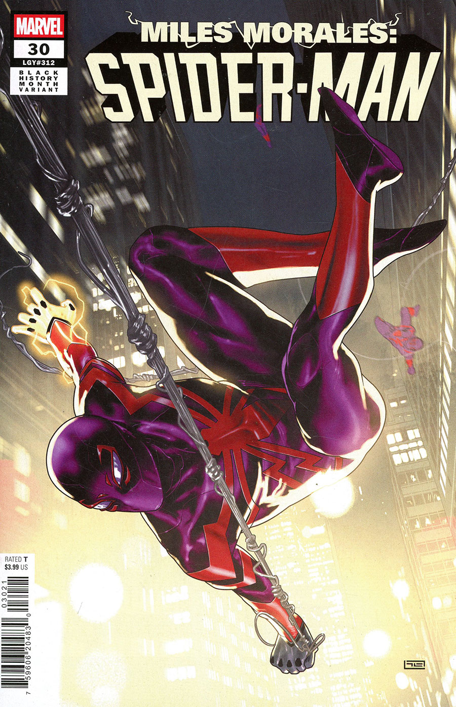 Miles Morales Spider-Man Vol 2 #30 Cover B Variant Taurin Clarke Black History Month Cover (Deadpool vs Spider-Man Pools Of Blood Part 2)