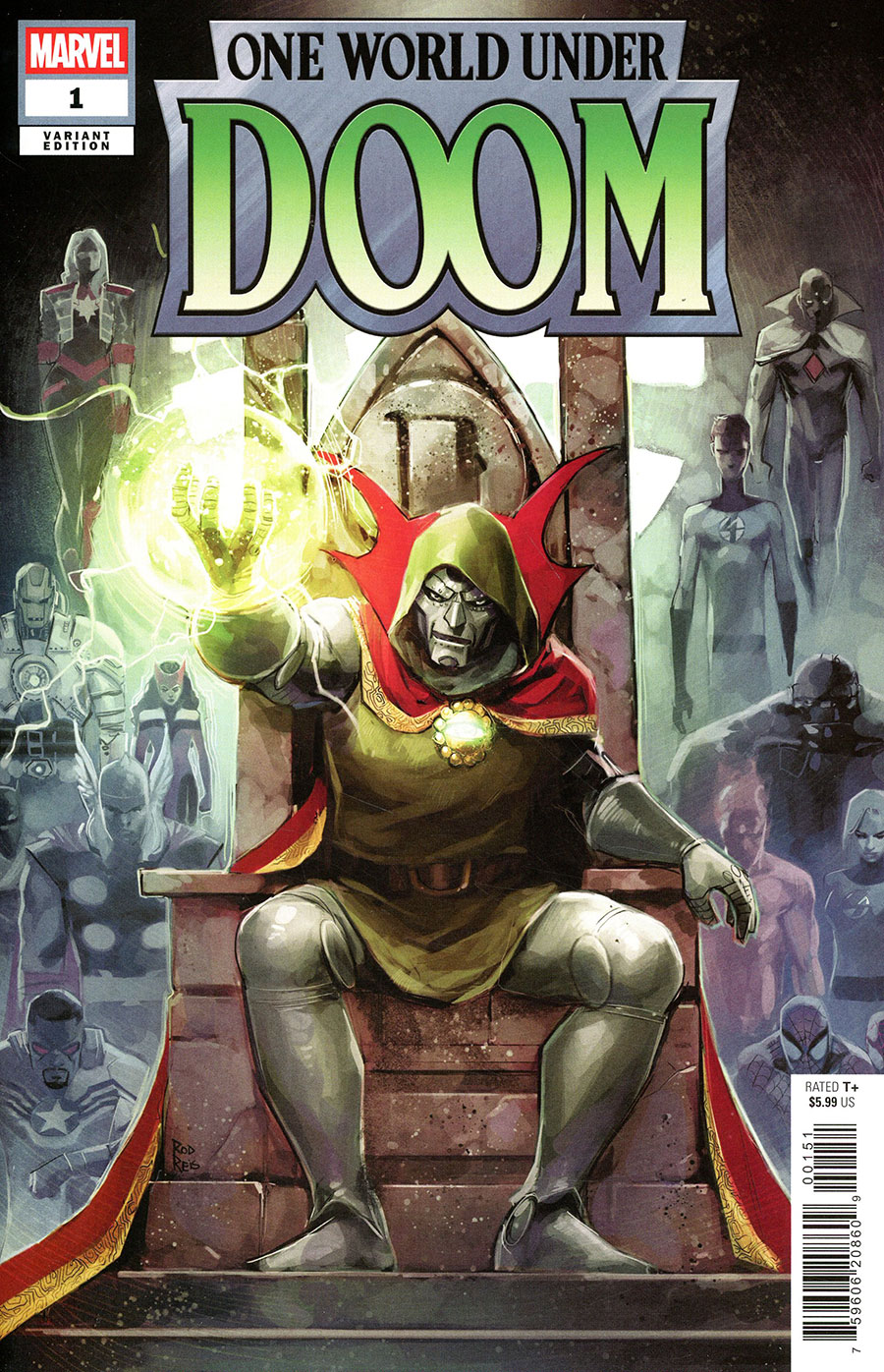 One World Under Doom #1 Cover D Variant Rod Reis Cover
