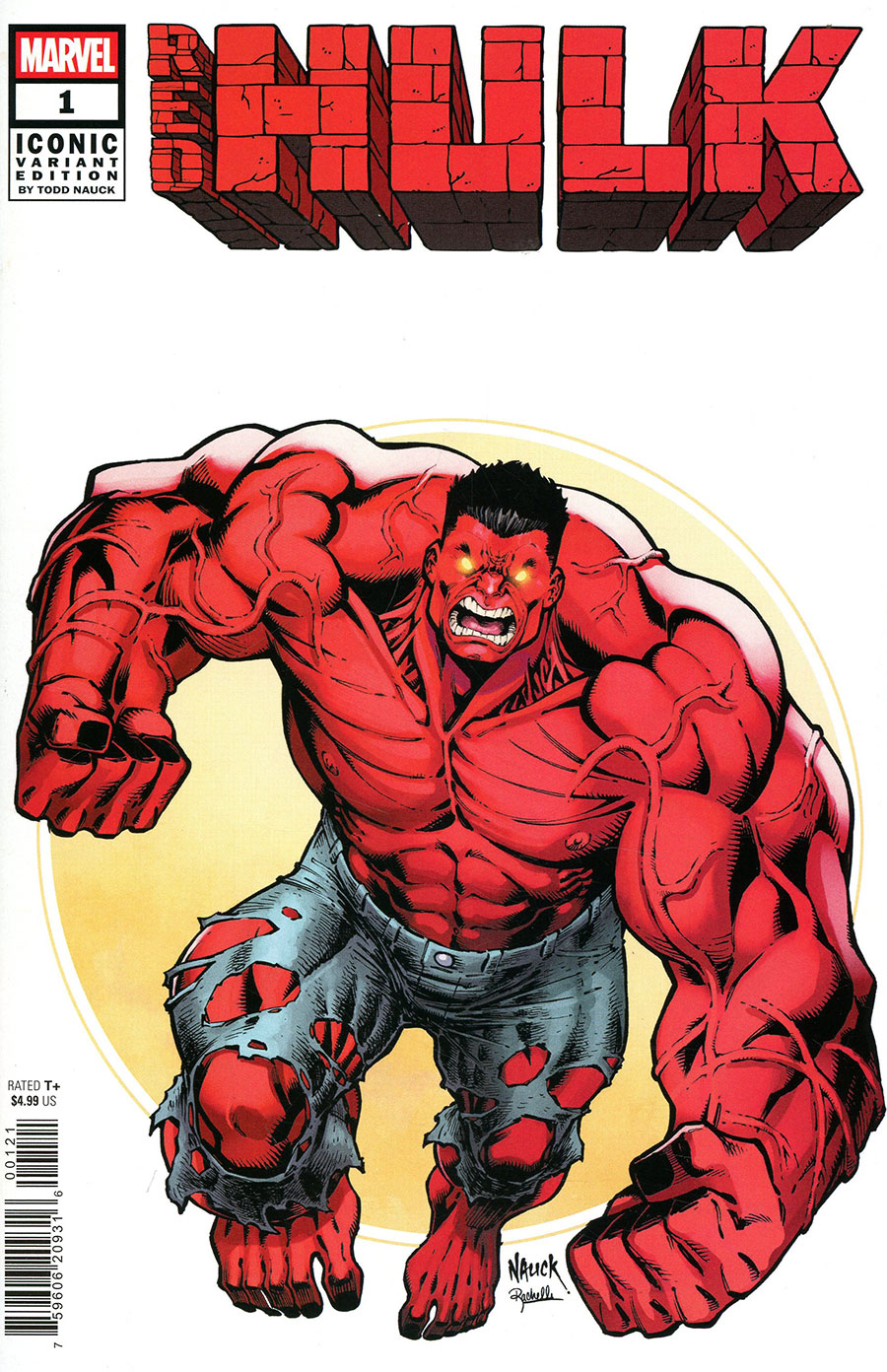 Red Hulk #1 Cover B Variant Todd Nauck Iconic Cover (One World Under Doom Tie-In)