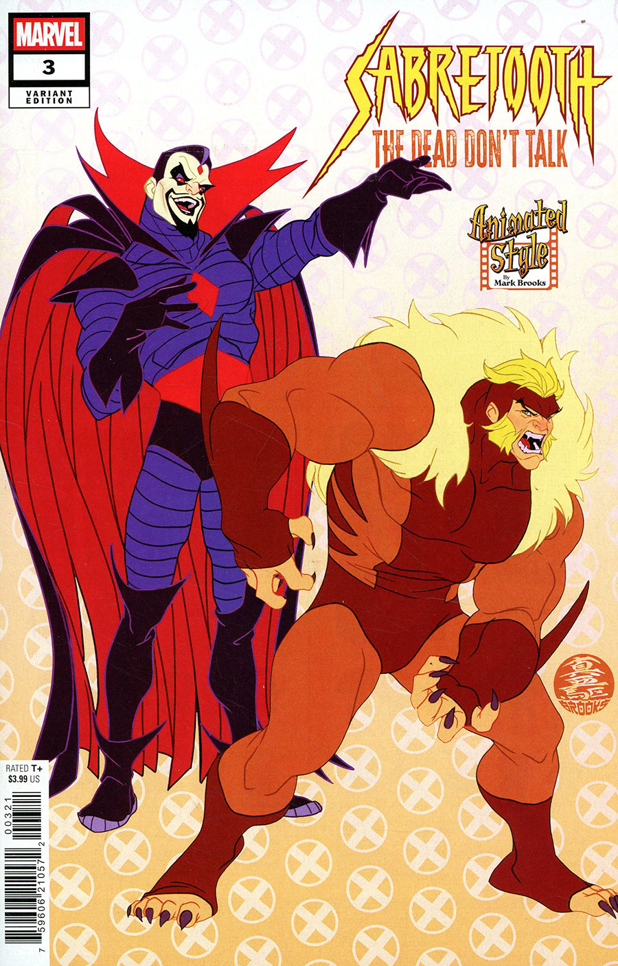 Sabretooth The Dead Dont Talk #3 Cover B Variant Mark Brooks Animated-Style Cover