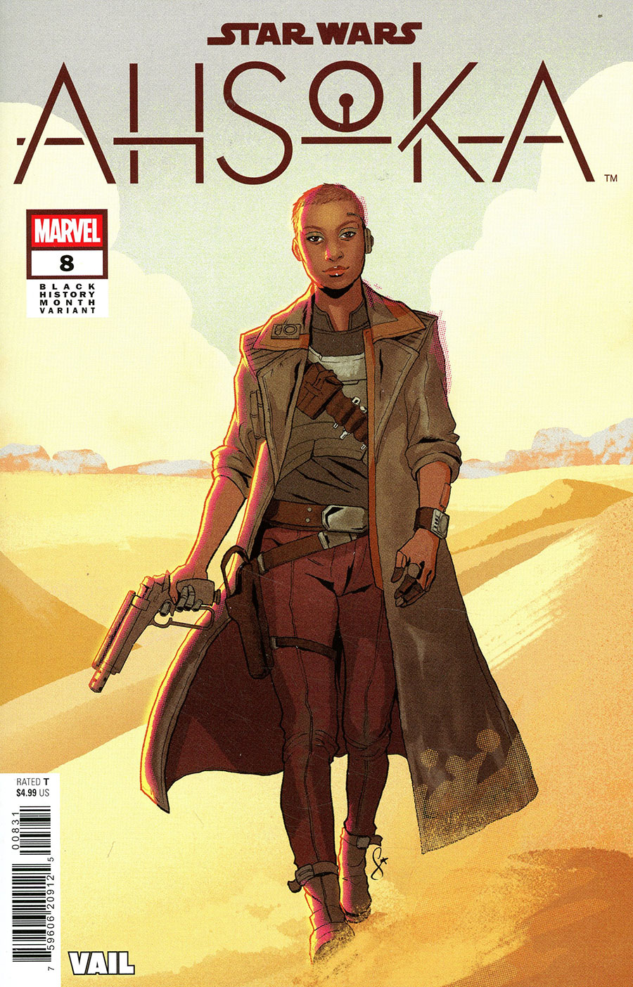 Star Wars Ahsoka #8 Cover B Variant Ernanda Souza Black History Month Cover