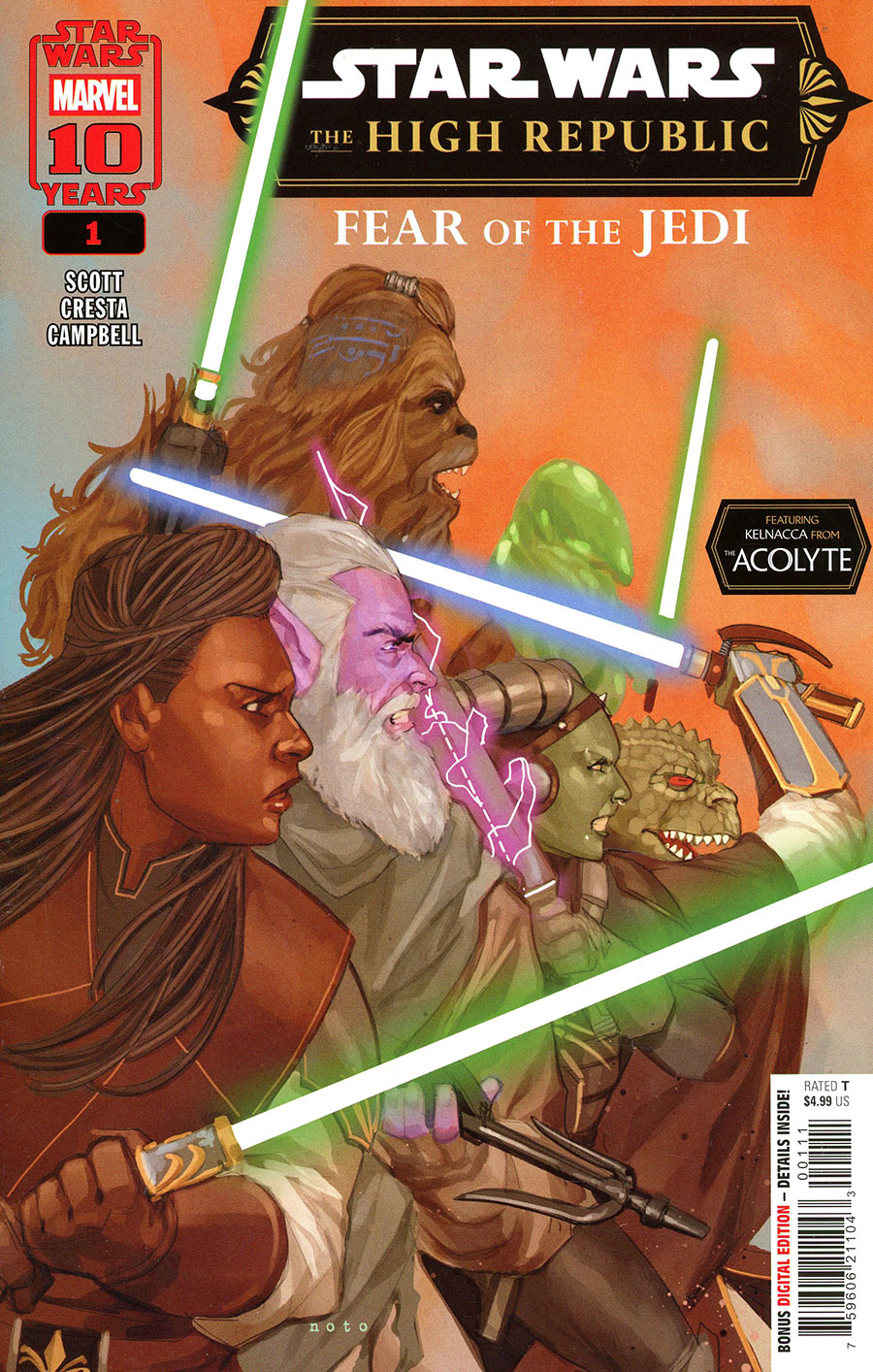 Star Wars The High Republic Fear Of The Jedi #1 Cover A Regular Phil Noto Cover