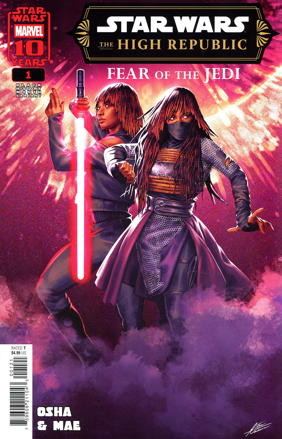 Star Wars The High Republic Fear Of The Jedi #1 Cover B Variant Mateus Manhanini Black History Month Cover (Limit 1 Per Customer)
