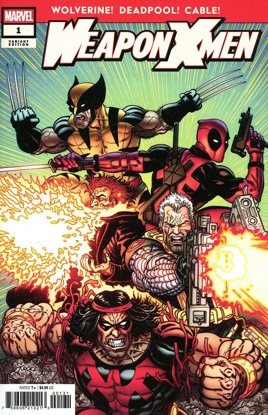 Weapon X-Men Vol 2 #1 Cover C Variant Steve Skroce Cover (One World Under Doom Tie-In)