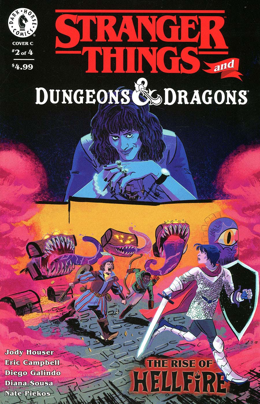 Stranger Things And Dungeons & Dragons The Rise Of Hellfire #2 Cover C Variant Lauren Knight Cover