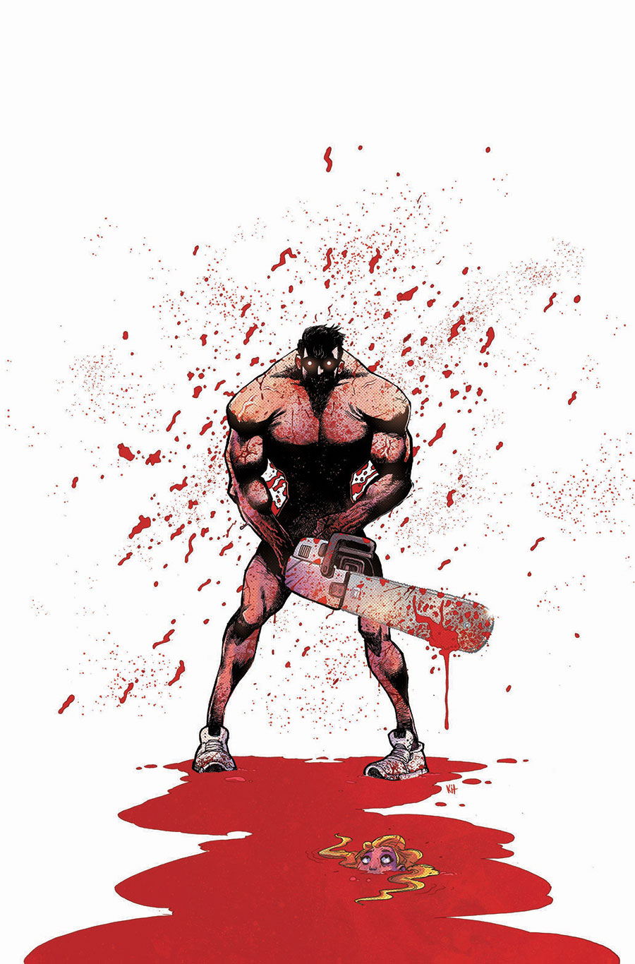 American Psycho #1 Cover M Massive Select Exclusive Kit Wallis Chainsaw Virgin Variant Cover